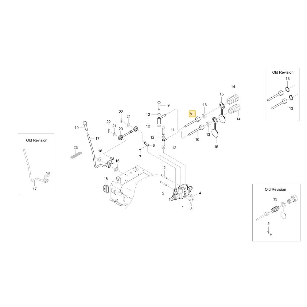 Rurka hydrauliczna C KIOTI T4125-90032