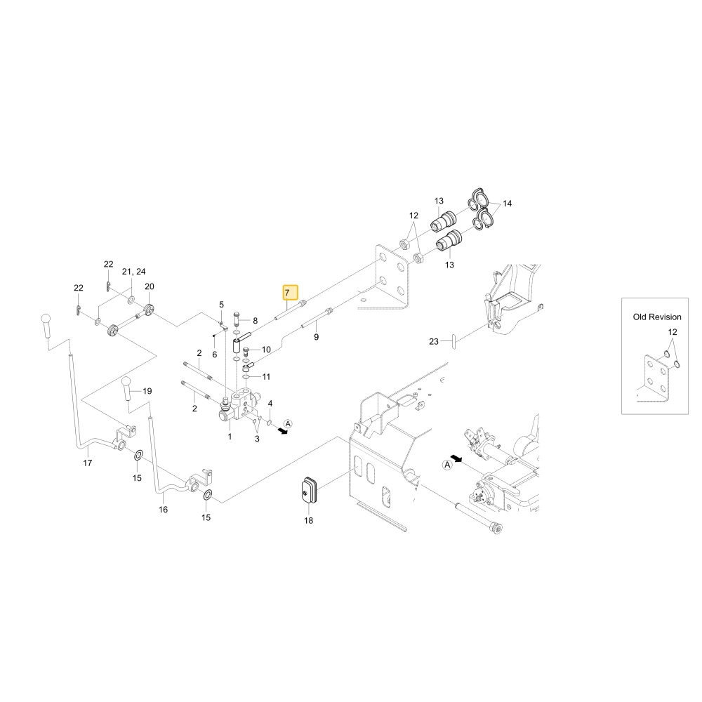 Rurka hydrauliczna C KIOTI T4125-90034