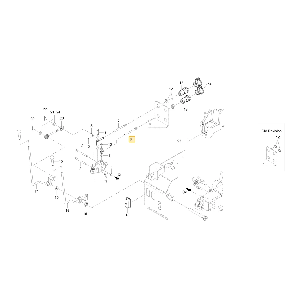 Rurka hydrauliczna D KIOTI T4125-90045