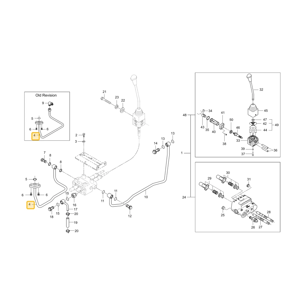 Rurka hydrauliczna J1 KIOTI T4125-90251