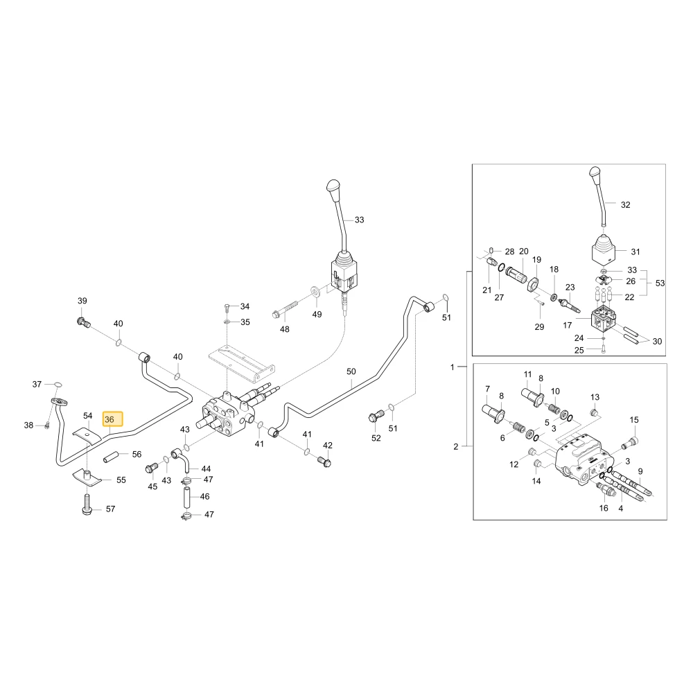 Rurka hydrauliczna J1 KIOTI T4125-90255