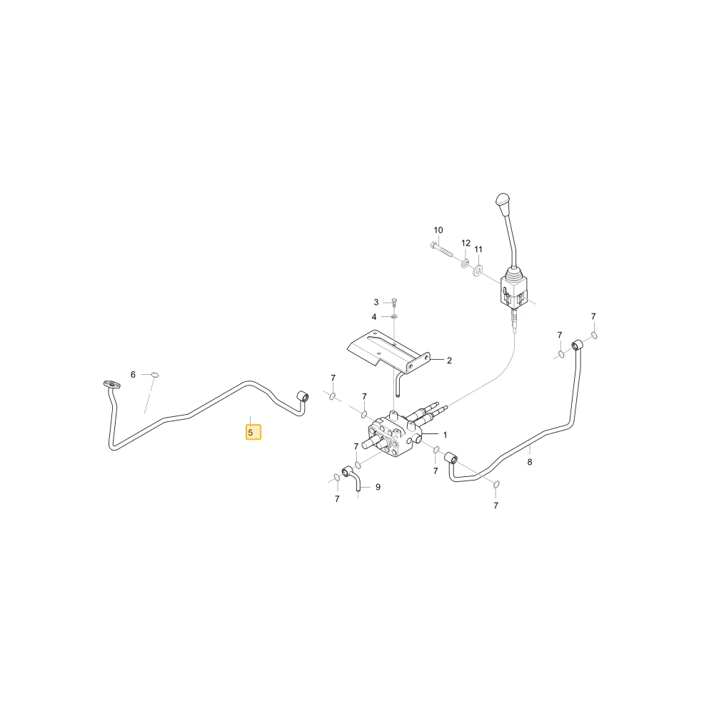 Rurka hydrauliczna J1 KIOTI T4125-90255BB