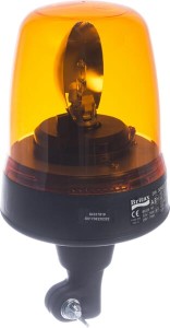 Lampa błyskowa 12V pomarańczowa, uchwyt elastyczny OEM