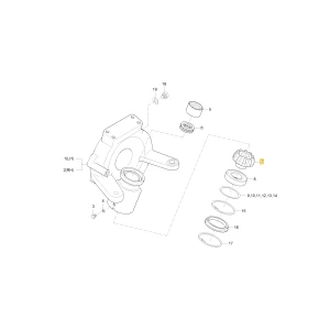 Koło zębate stożkowe 10 KIOTI T4130-43521