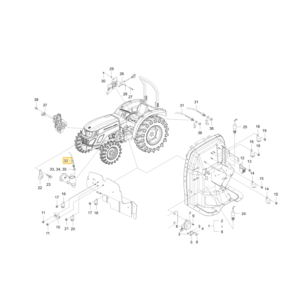 Przełącznik Safty KIOTI T4130-69301