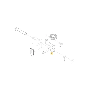 Dźwignia blokady mechanizmu różnicowego 1 KIOTI T4135-66171