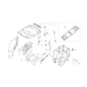 Naklejka certyfikatu kabiny KIOTI T4144-52452
