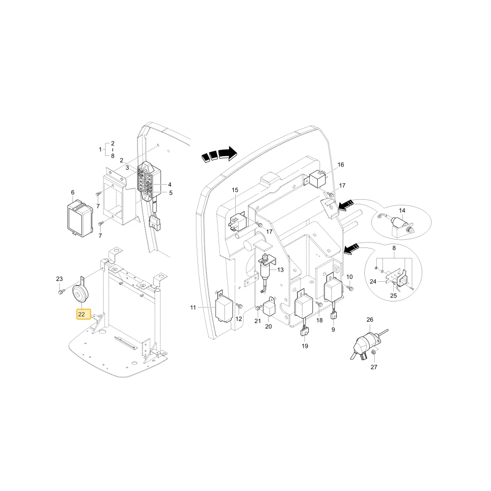 Klakson KIOTI T4144-75952