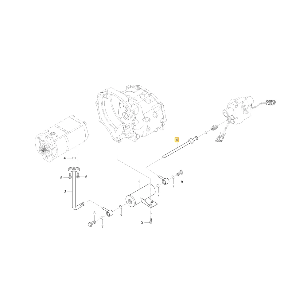 Rurka hydrauliczna WOM 2 KIOTI T4145-34071BB