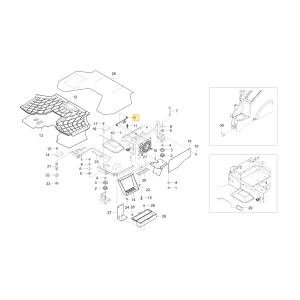 Drążek blokady mechanizmu różnicowego KIOTI T4145-65011
