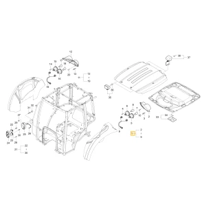 Tylna lewa lampa kombinacji KIOTI T4145-75891