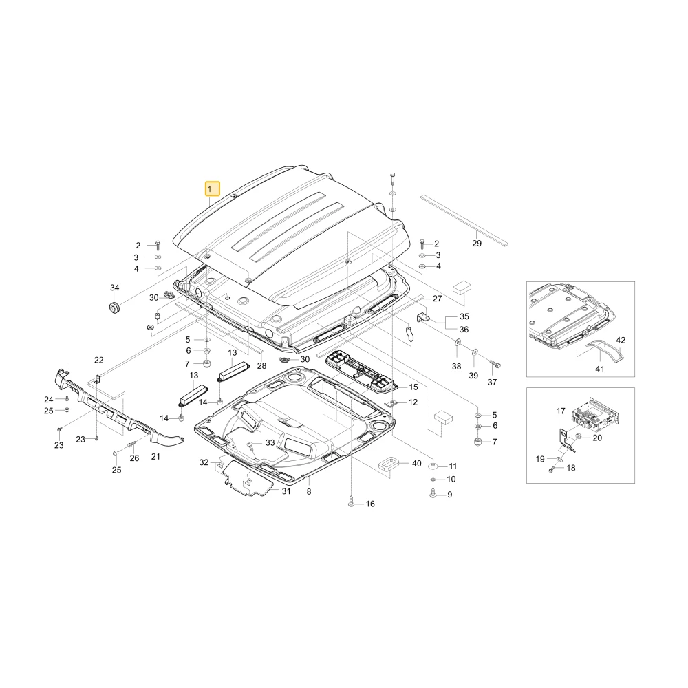 Dach KIOTI T4145-81002BB