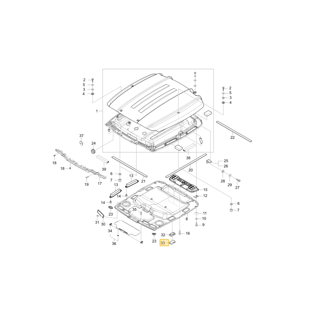 Gąbka kanału dźwiękoszczelnego KIOTI T4145-81551