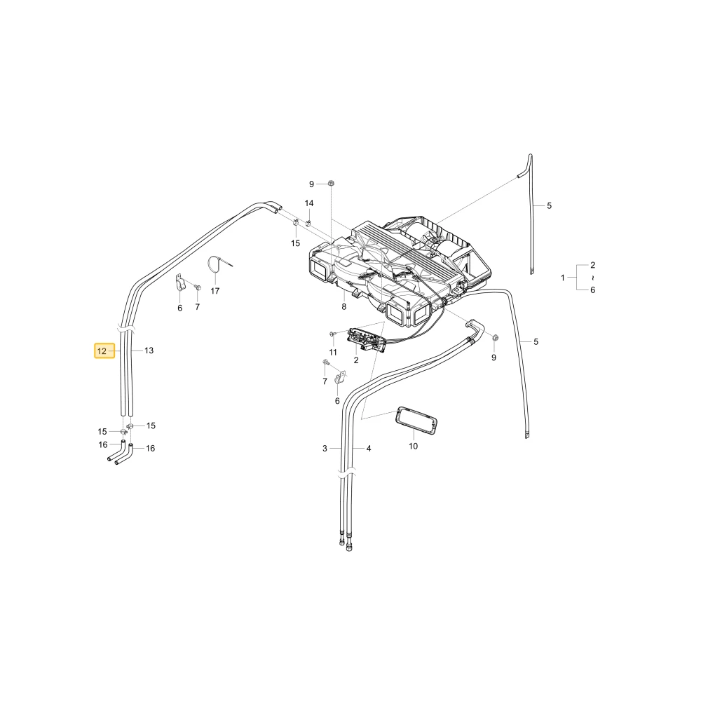 Wąż nagrzewnicy B KIOTI T4145-86162
