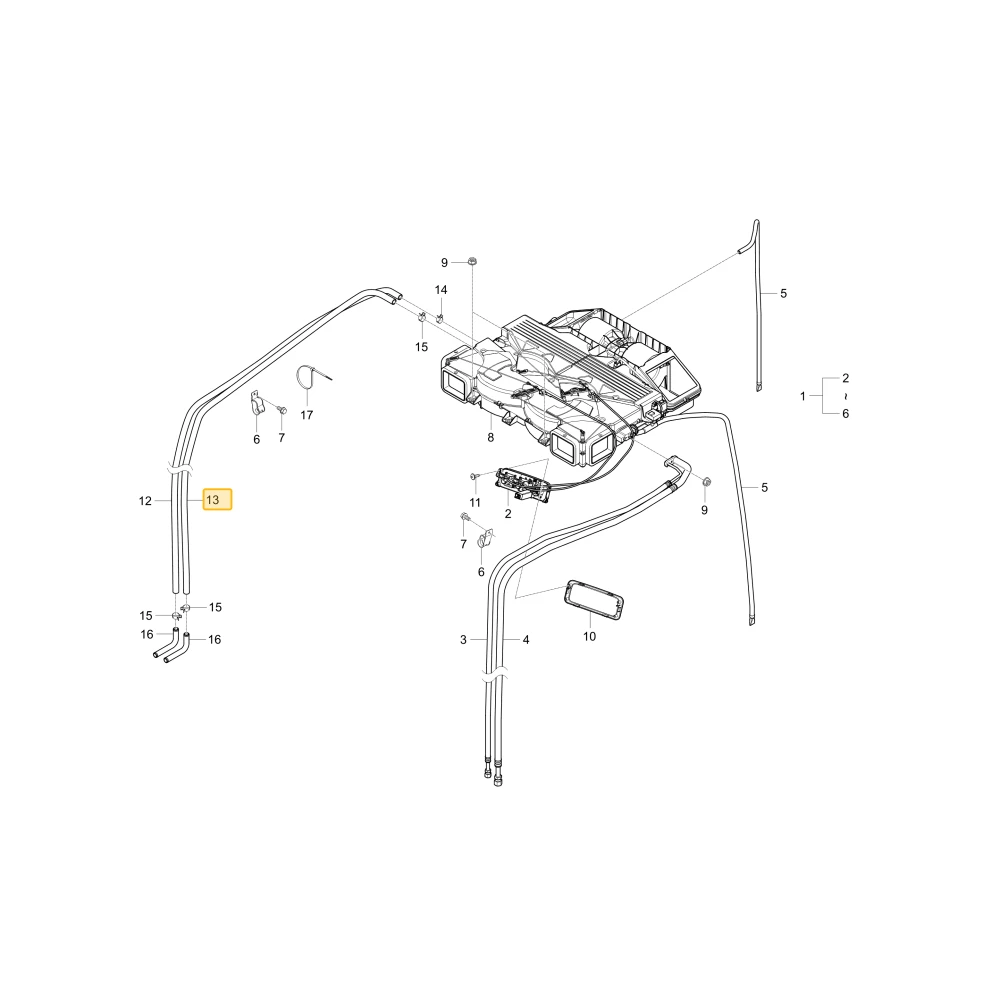 Wąż nagrzewnicy C KIOTI T4145-86171