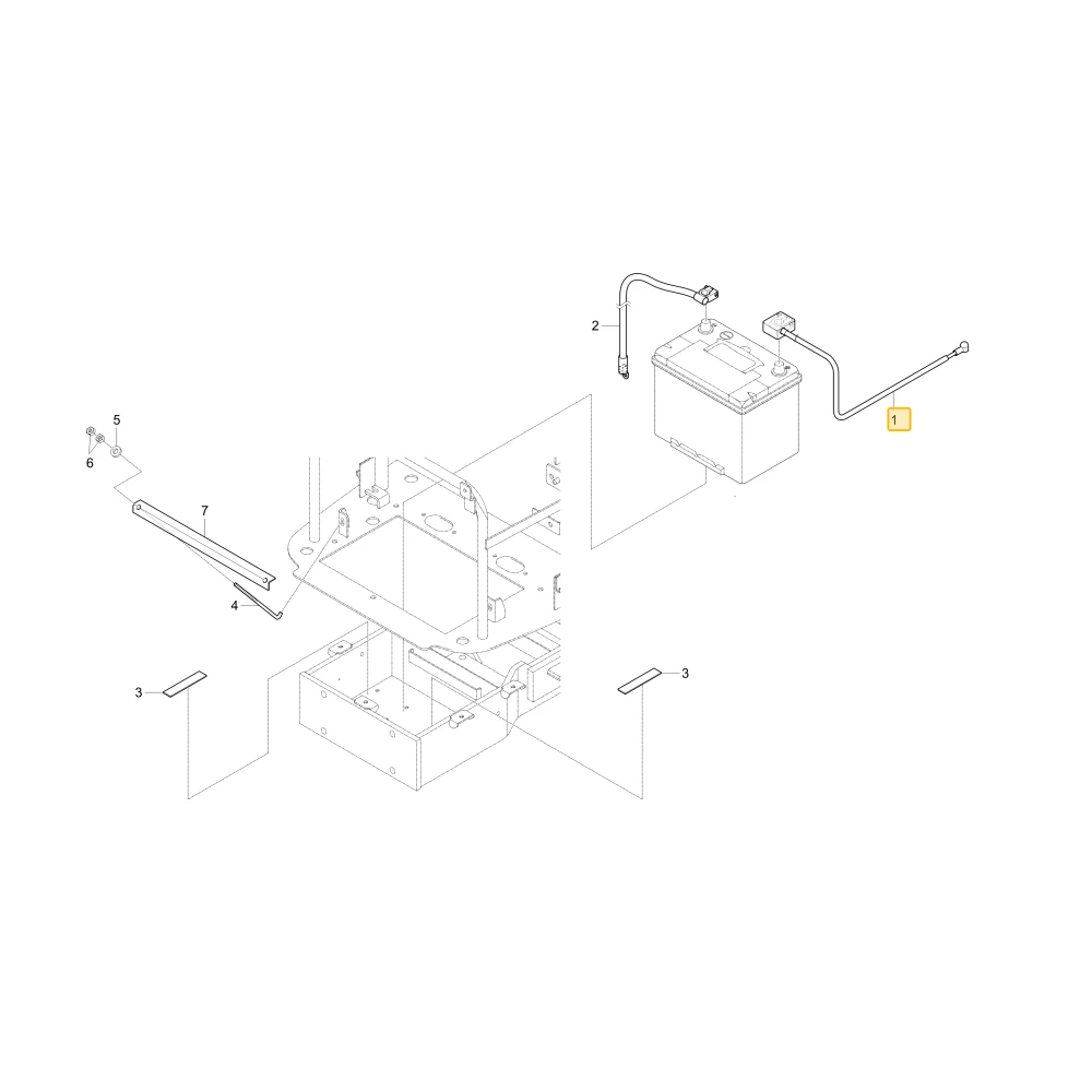Linka akumulatora dodatnego KIOTI T4151-69162