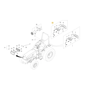 Tylna prawa lampa kombinacji KIOTI T4157-75881