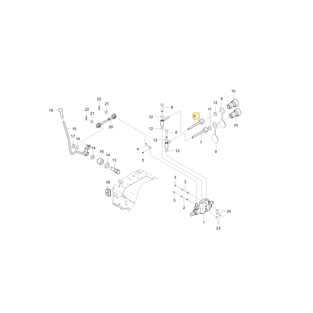 Rurka hydrauliczna A KIOTI T4158-90011BB