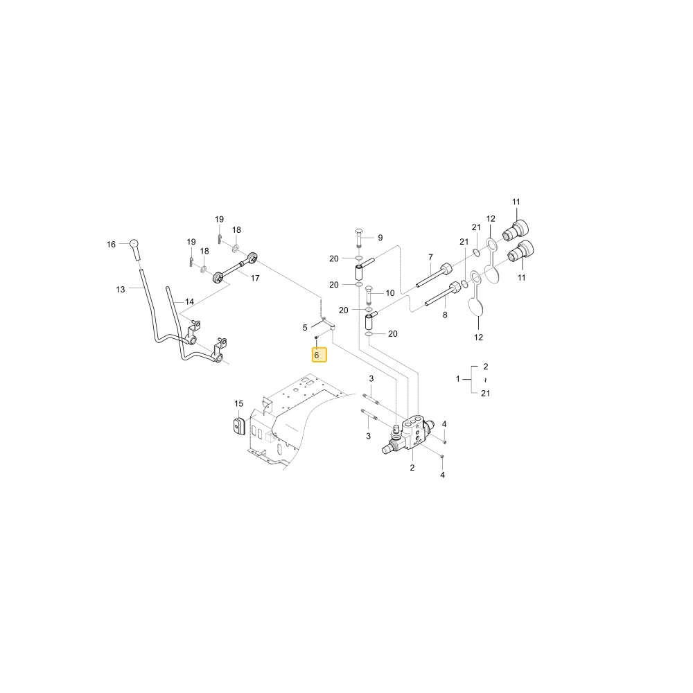 Rurka hydrauliczna C KIOTI T4158-90031BB