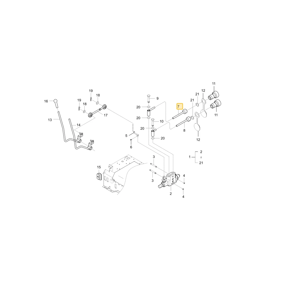 Rurka hydrauliczna D KIOTI T4158-90041BB