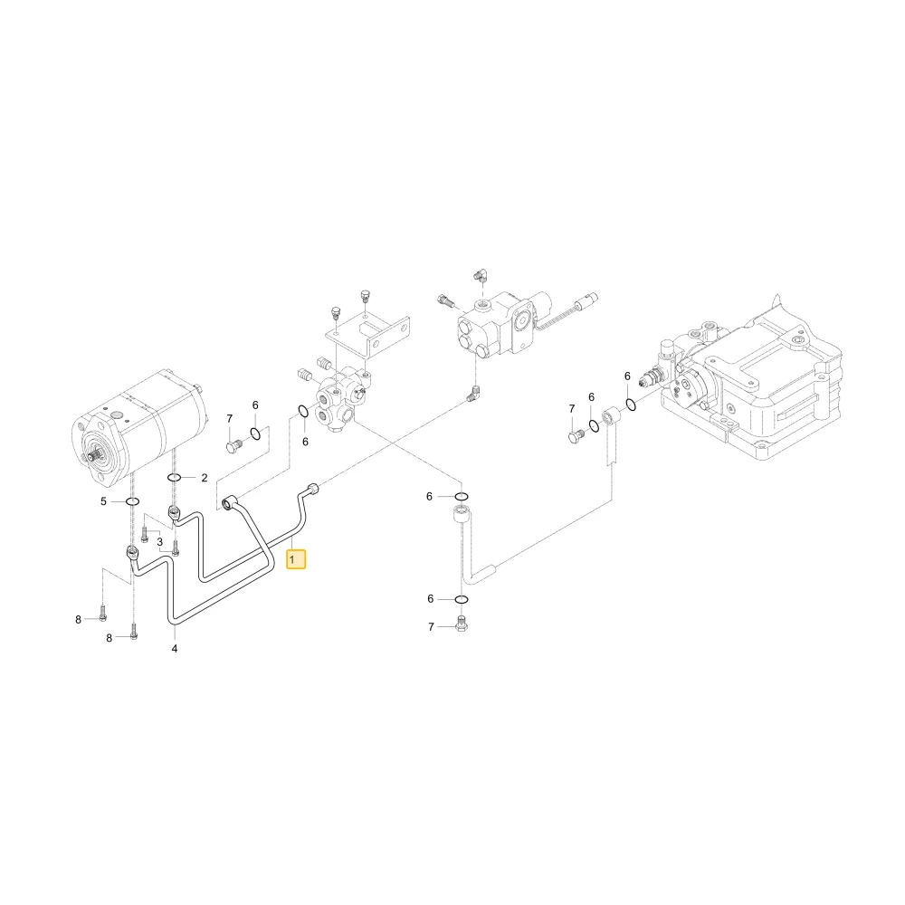 Rurka hydrauliczna WOM KIOTI T4180-34051
