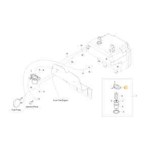 Korpus filtra paliwowego KIOTI T4240-35024