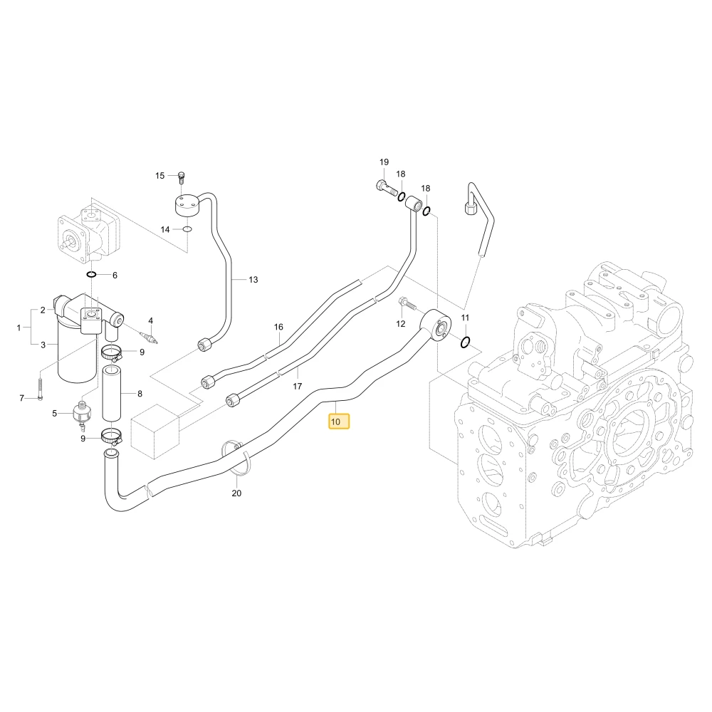 Rura ssąca KIOTI T4240-38133