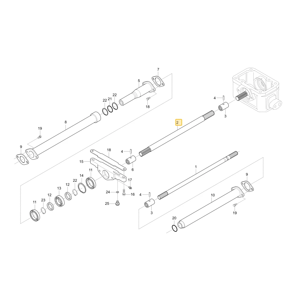 Wał napędowy 1 KIOTI T4240-44532