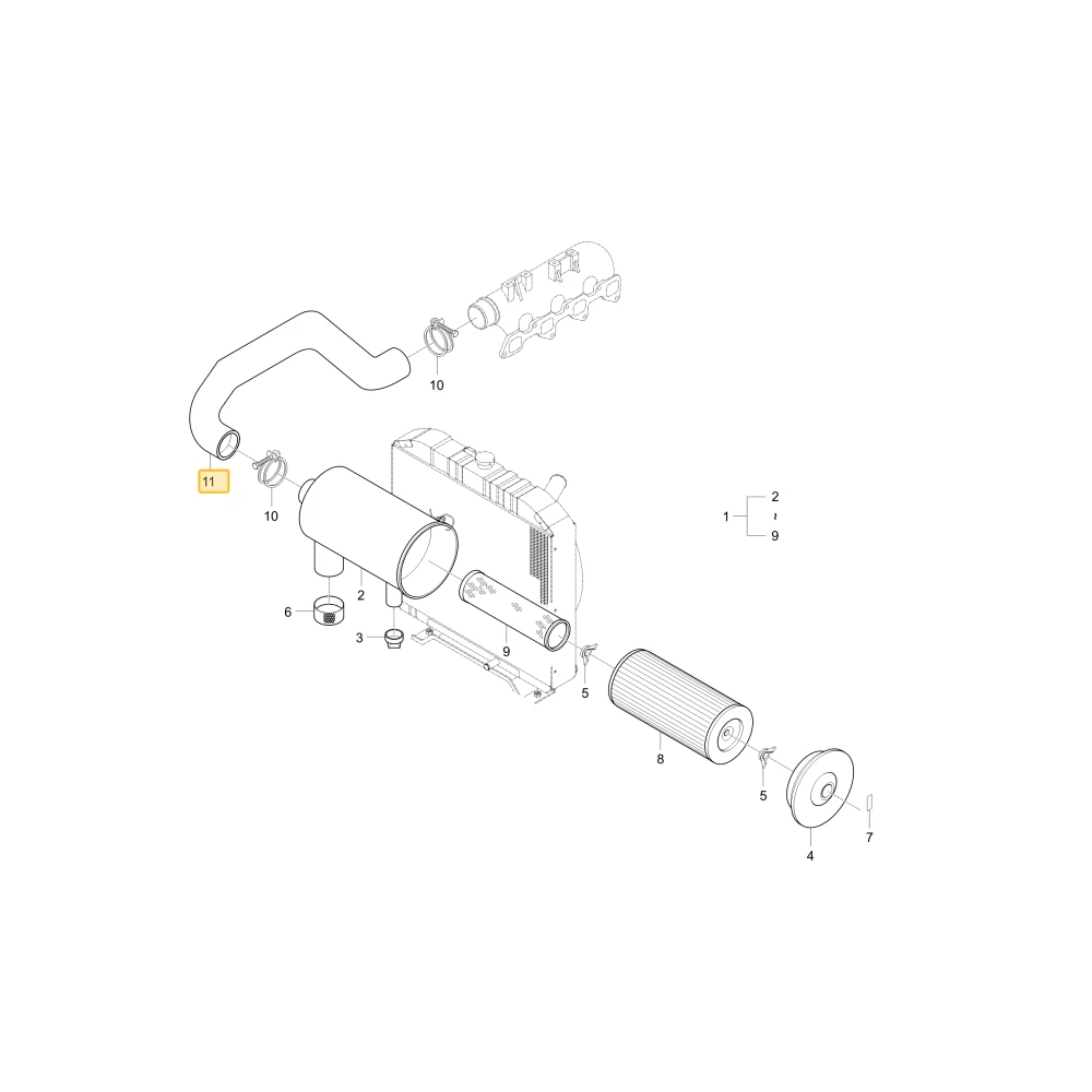 Rura ssąca KIOTI T4250-11621