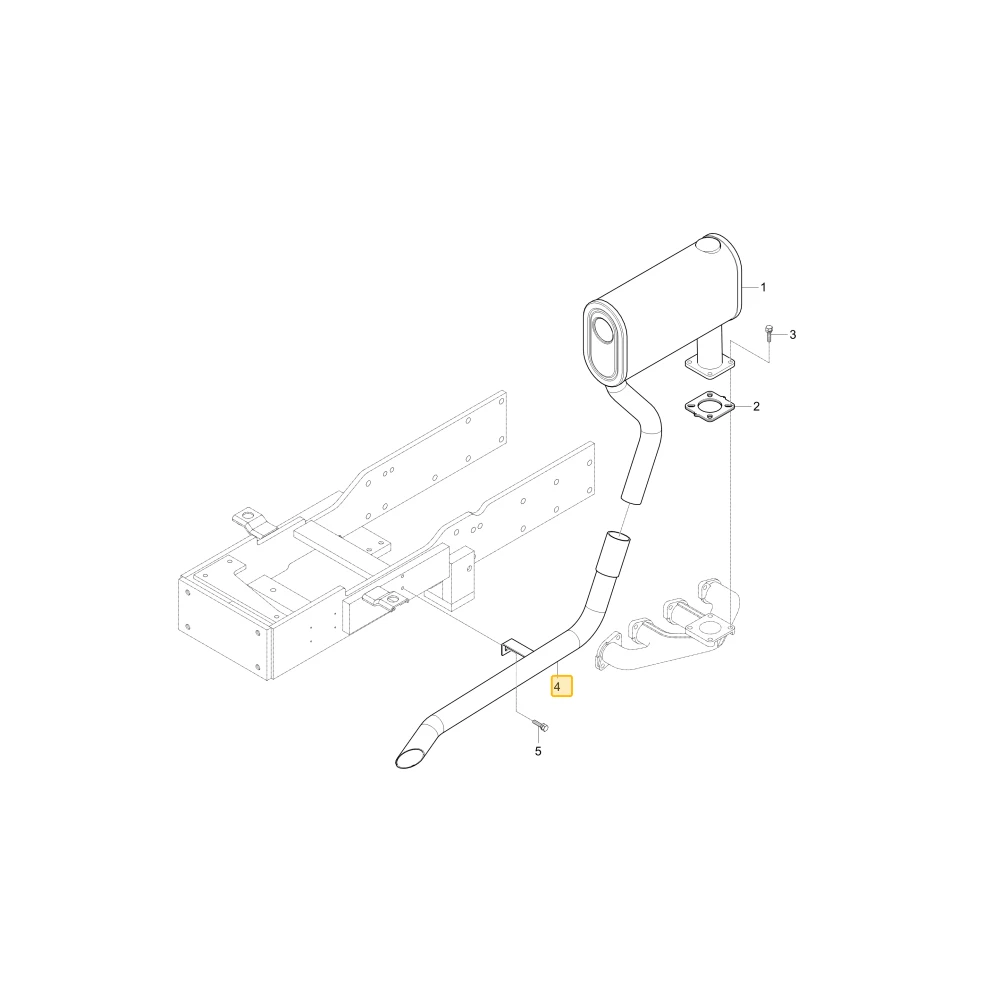 Rura wydechowa KIOTI T4250-12122