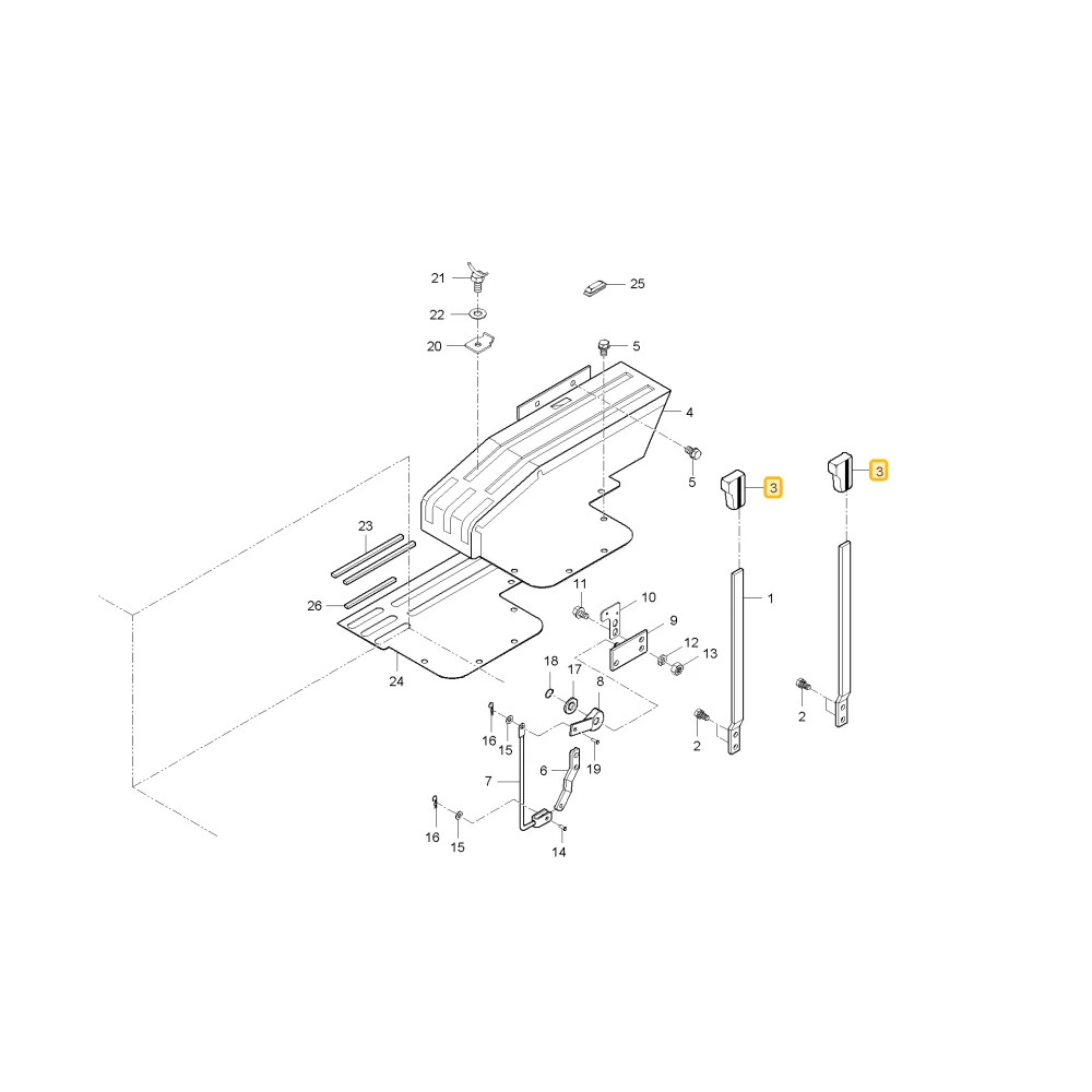 Pokrywa uchwytu KIOTI T4260-24462