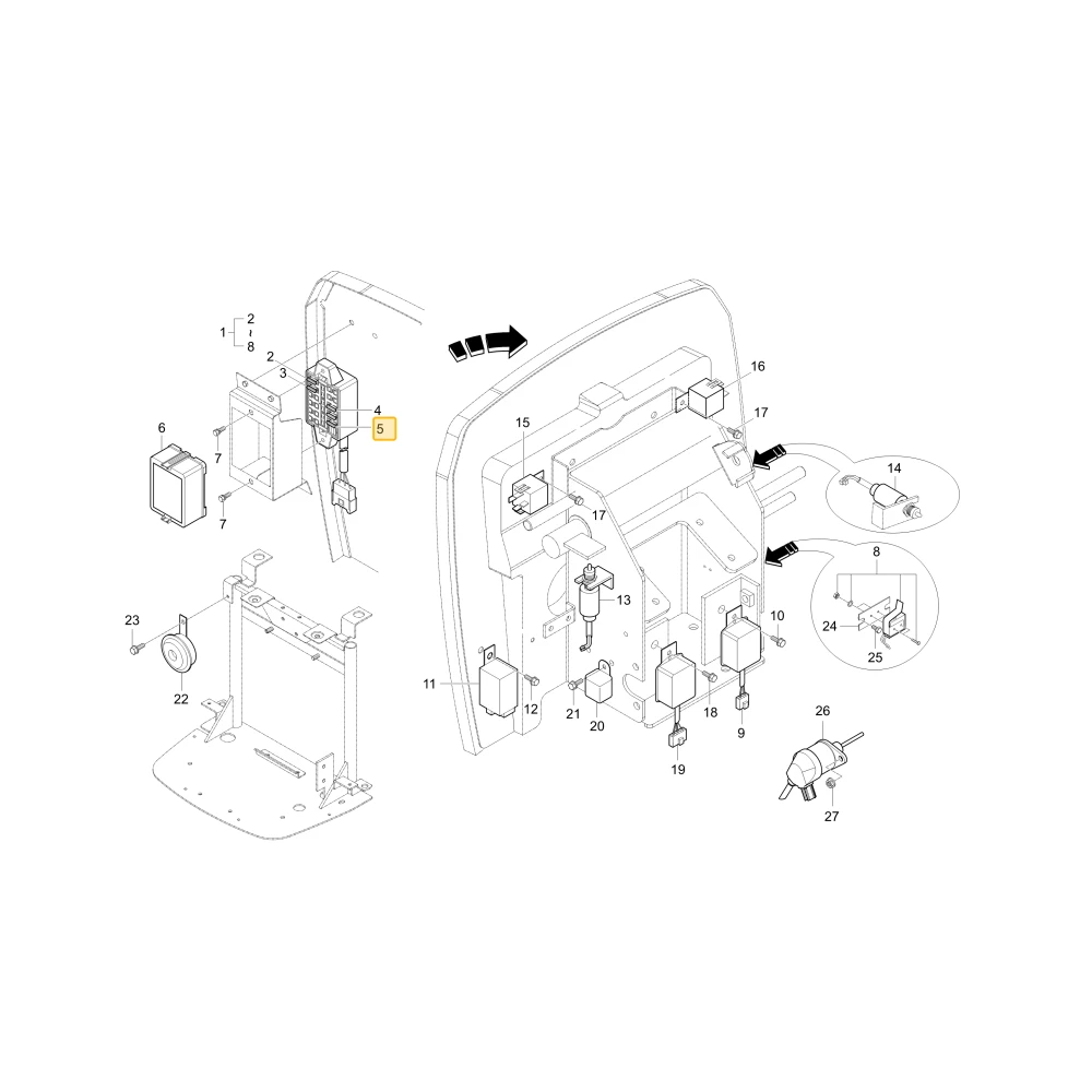 Bezpiecznik 10A KIOTI T4260-33631