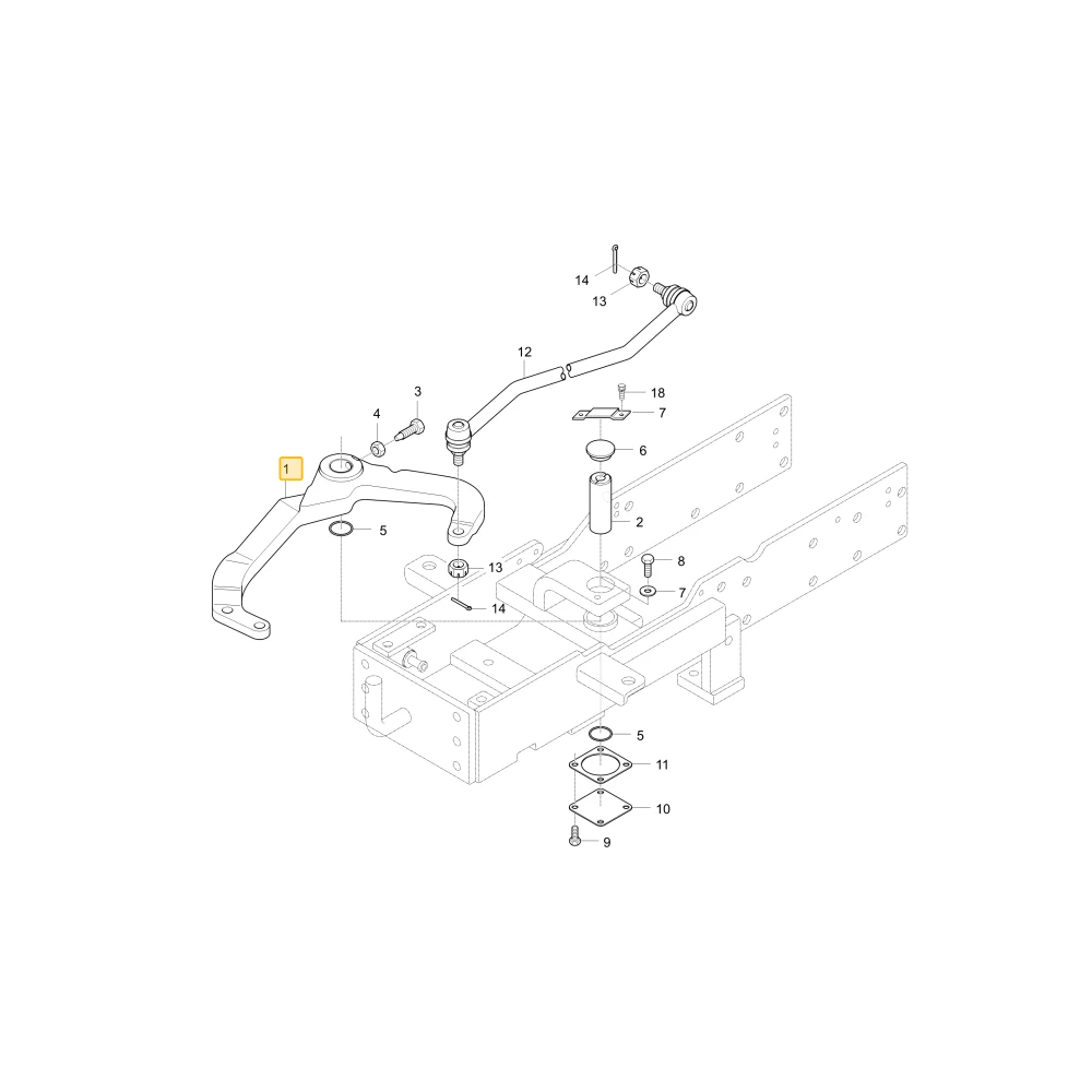 Dźwignia kierownicza KIOTI T4260-44813