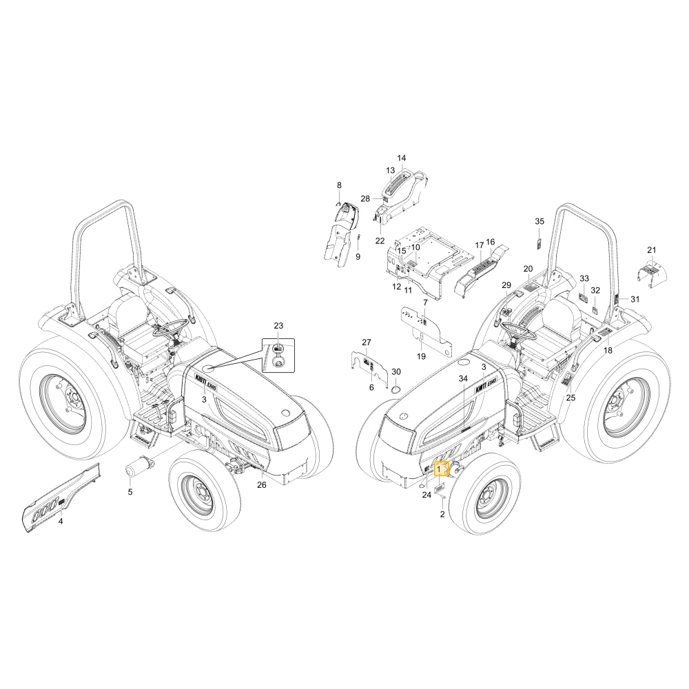 Naklejka Manufacturing KIOTI T4315-52111