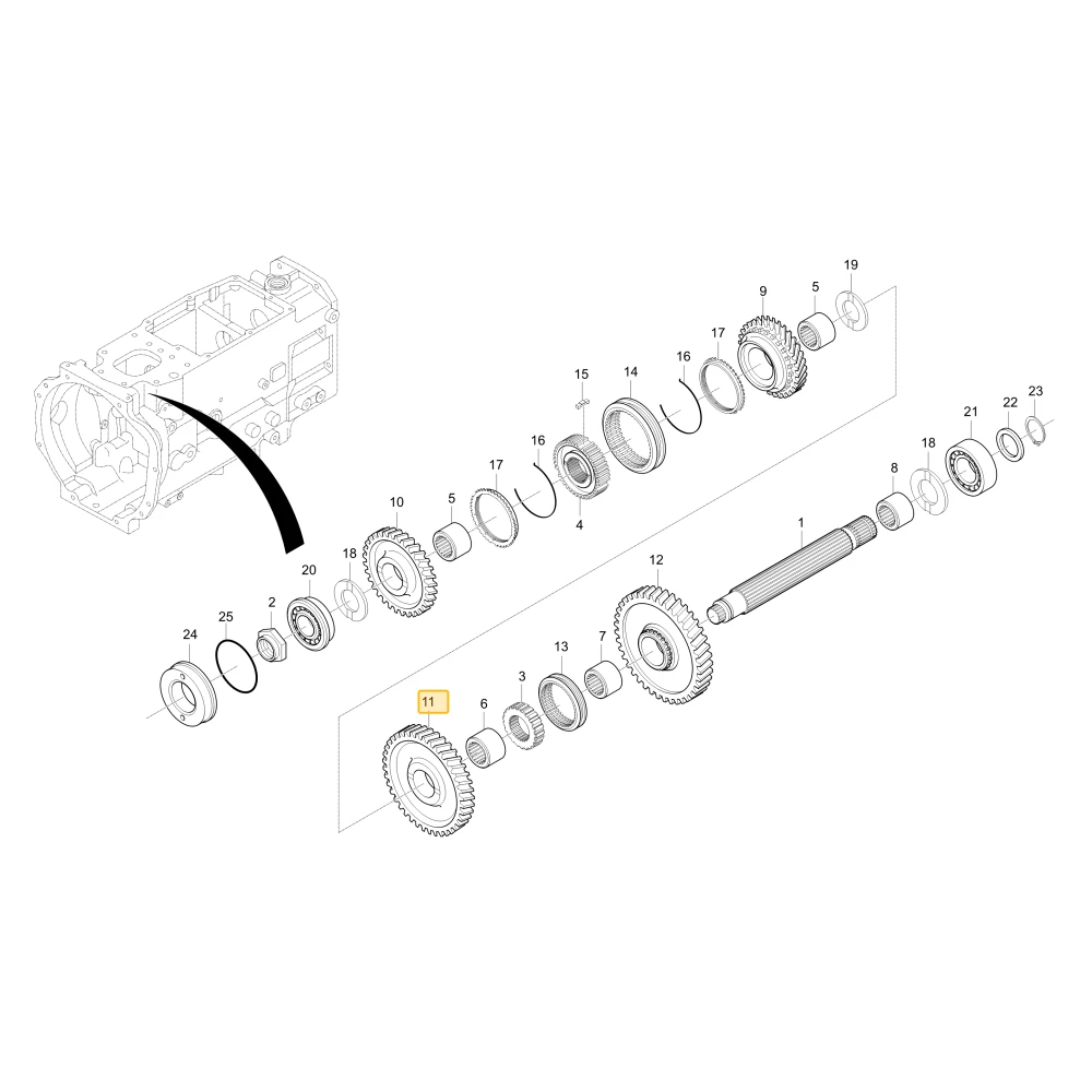 Koło zębate 43 KIOTI T4340-21731