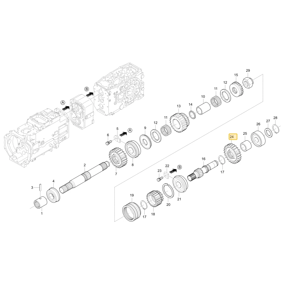 Koło zębate 21 KIOTI T4340-21922