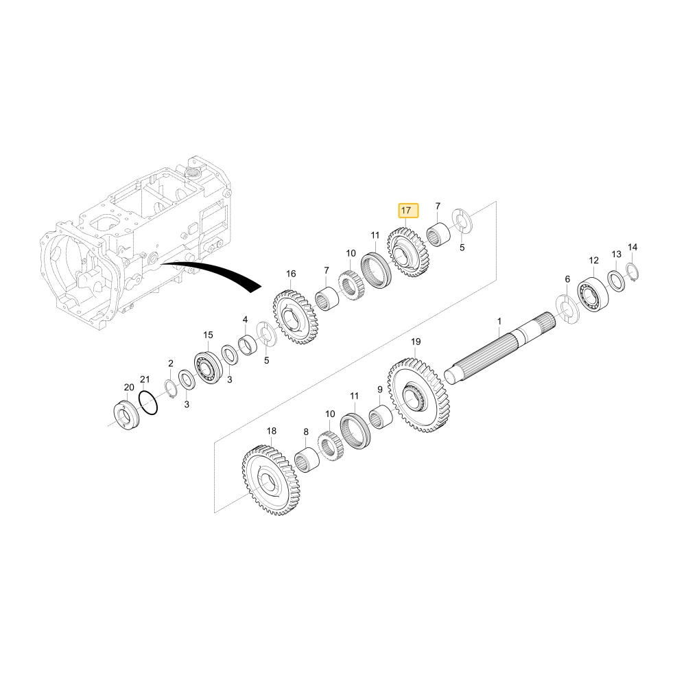 Koło zębate 39 KIOTI T4340-25181