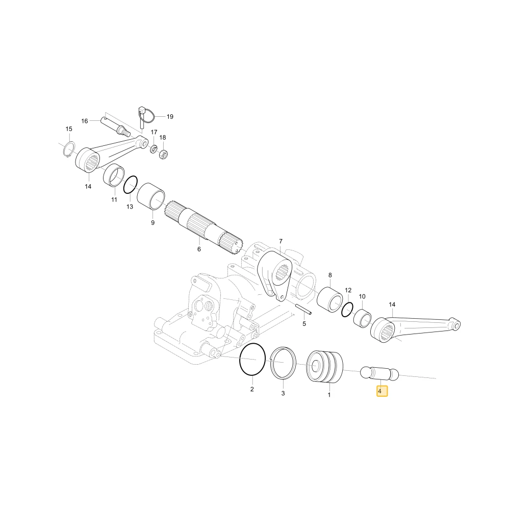 Drążek hydrauliczny KIOTI T4340-37322