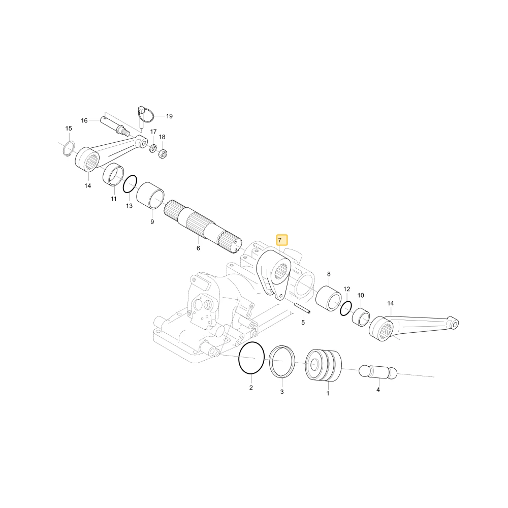 Ramię hydrauliczne KIOTI T4340-37442