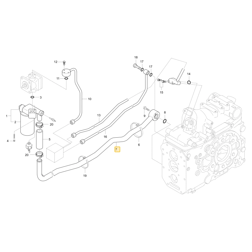 Rura ssąca KIOTI T4340-38133