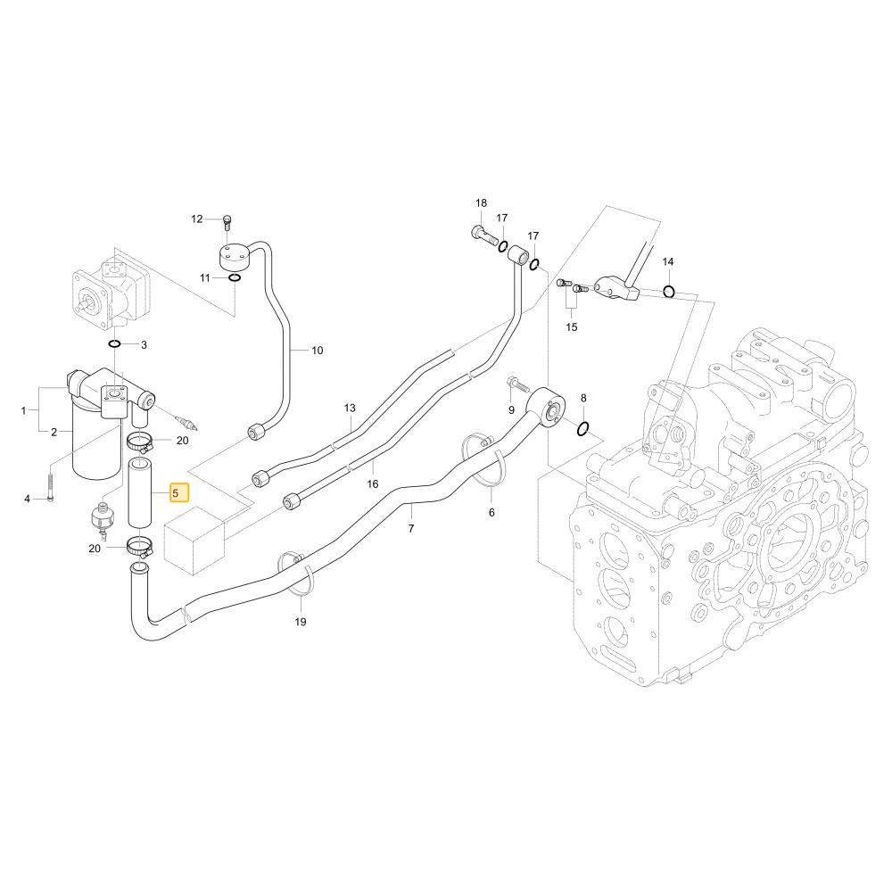 Wąż gumowy KIOTI T4340-38151