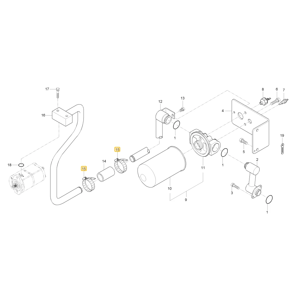 Opaska węża KIOTI T4340-38231
