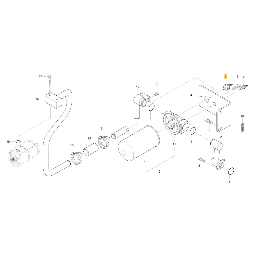 Czujnik Vacuum KIOTI T4340-38762