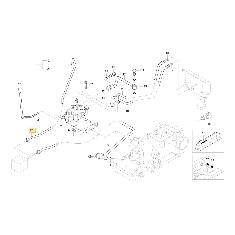 Rurka hydrauliczna 2 KIOTI T4340-39213