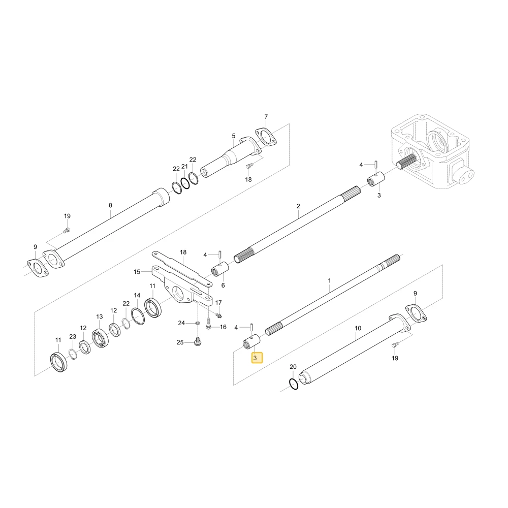 COUPLING KIOTI T4340-44491