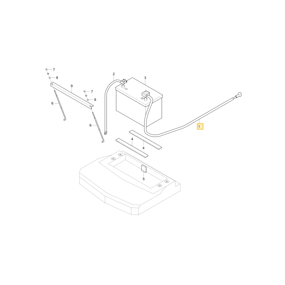 Linka akumulatora KIOTI T4350-69163