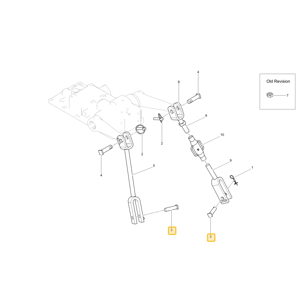 Sworzeń cylindra podnośnika KIOTI T4363-71581