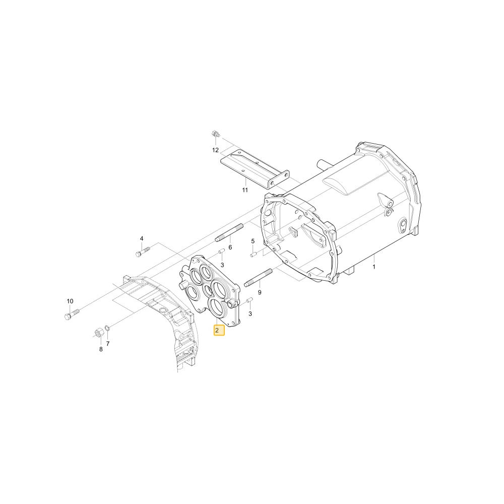 Pokrywa łożyska KIOTI T4373-22701