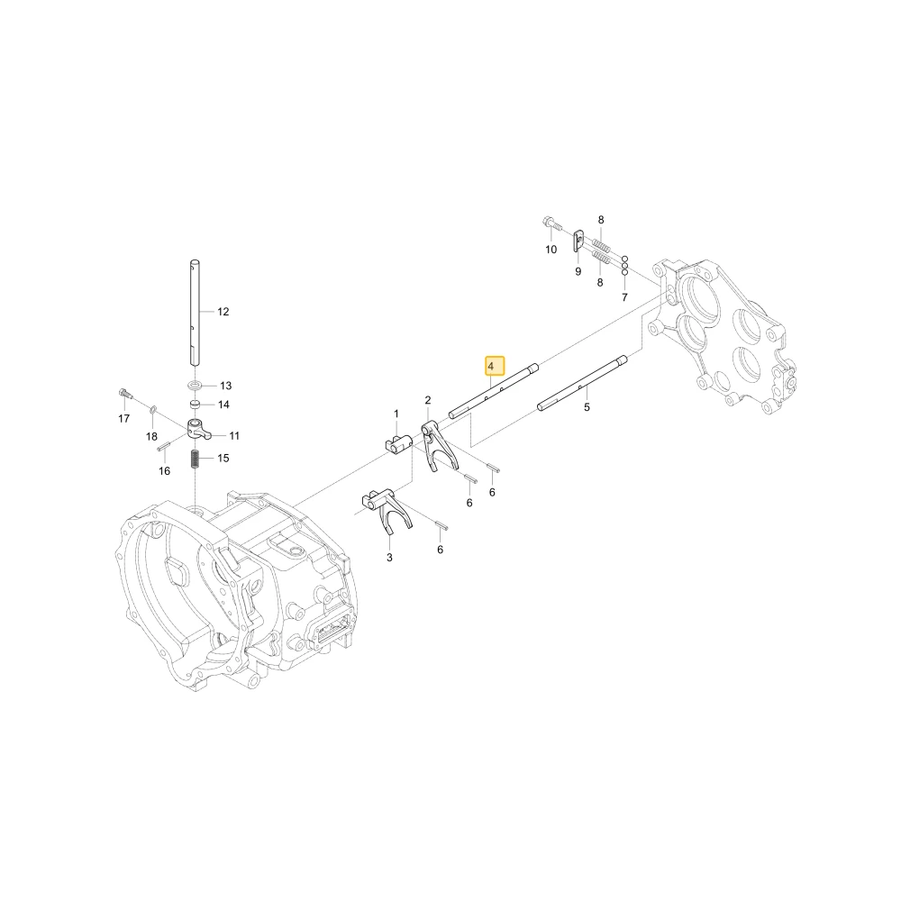Drążek widełek 1X2 KIOTI T4373-24631