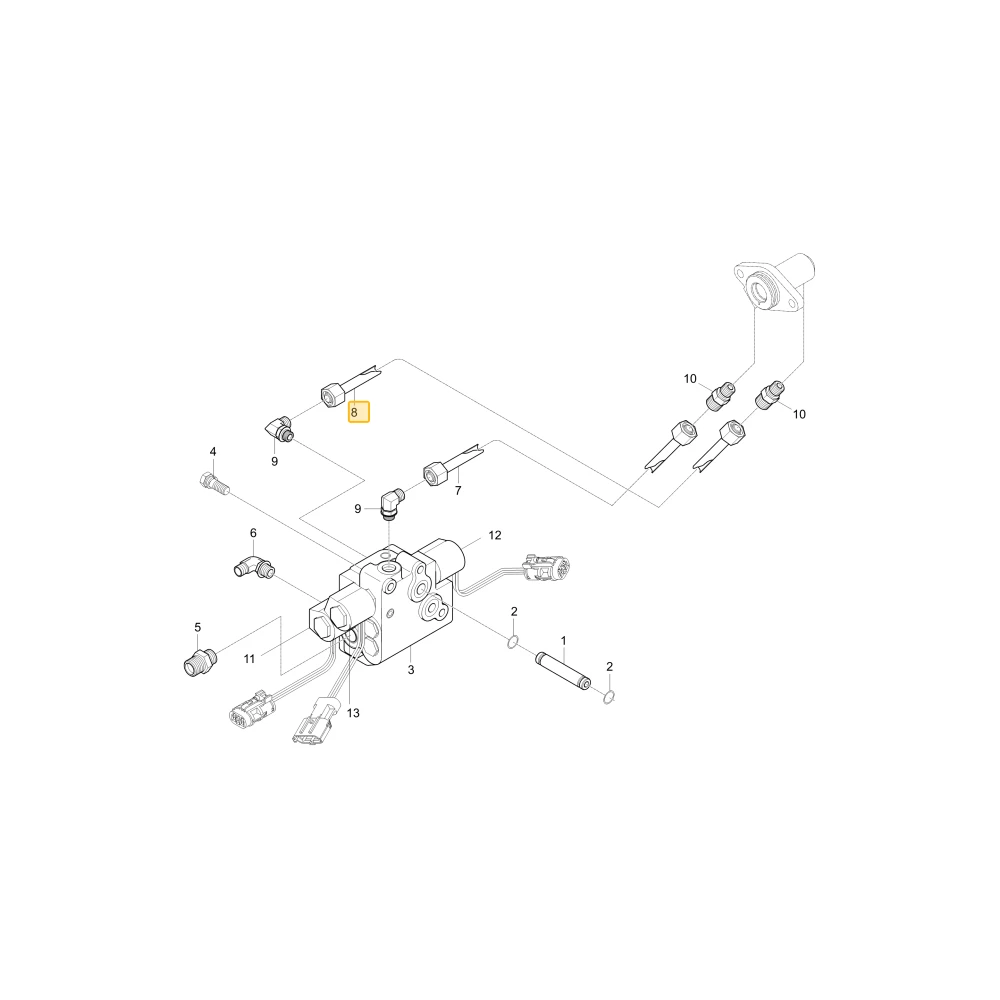 Rurka hydrauliczna QT KIOTI T4373-47131